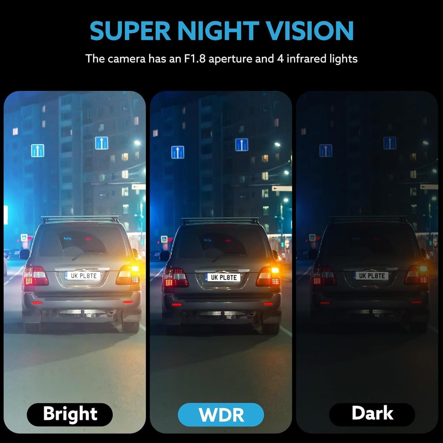 Dash Camera Front and Inside, 3.16inch Dash Cam 1080P, G Sensor HD Night Vision Loop Recording Wide Angle Car DVR (Front and Inside)